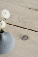 Salontafel \'Melville\' 140x65cm - Witgeolied Eiken/Zwart