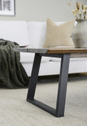 Salontafel \'Melville\' 140x65cm - Bruin/Zwart