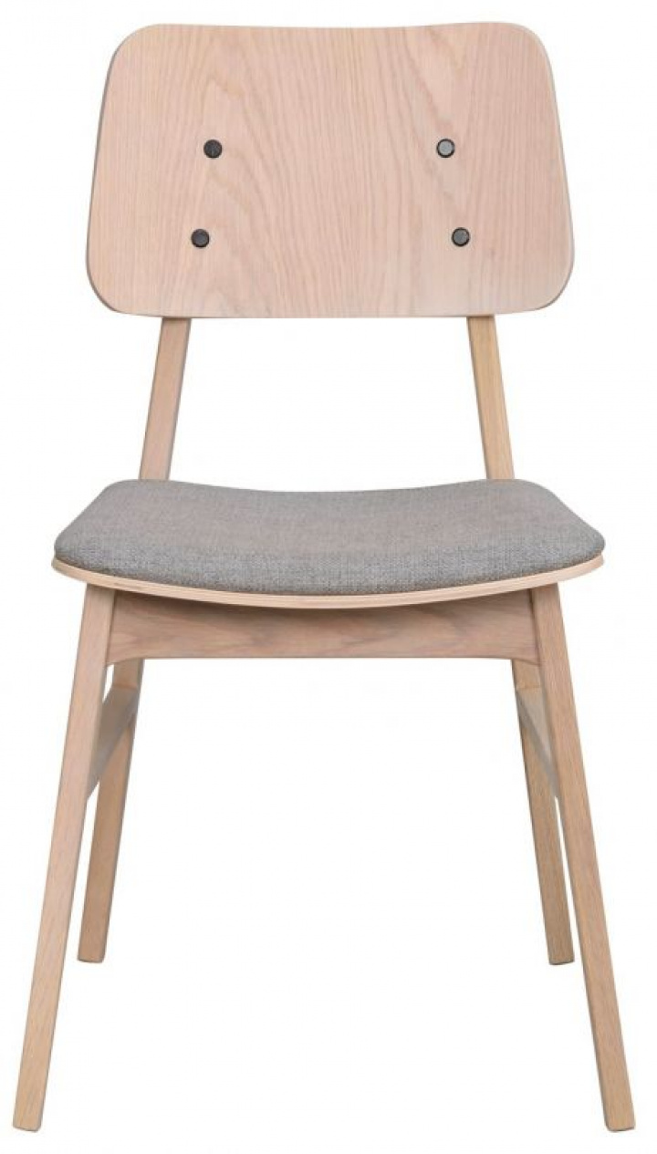 Stoel \'Nagano\' - Witgeolied eiken/Lichtgrijs in de groep Meubels / Zitmeubels / Stoelen bij Reforma (119431)