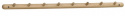 Haaklijst \'Milford\' 80cm - Eiken