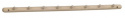 Haaklijst \'Milford\' 80cm - Witgeolied