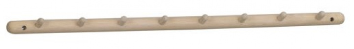 Haaklijst \'Milford\' 80cm - Witgeolied in de groep Meubels / Planken & opslag / Kledinghangers bij Reforma (119522)
