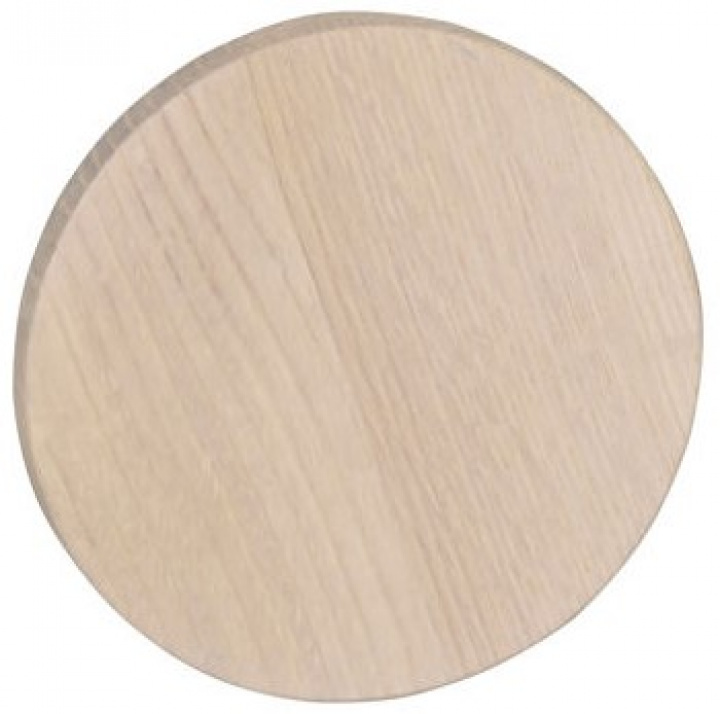 Wandknop \'Milford\' 12cm - Witgeolied in de groep Meubels / Planken & opslag / Kledinghangers bij Reforma (119529)