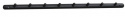 Haaklijst \'Milford\' 80cm - Zwart