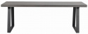 Eettafel \'Brooklyn\' 220x95cm - Donkerbruin/U-poot