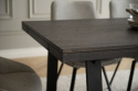 Eettafel \'Brooklyn\' 220x95cm - Donkerbruin/U-poot