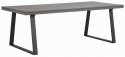 Eettafel \'Brooklyn\' 220x95cm - Donkerbruin/U-poot