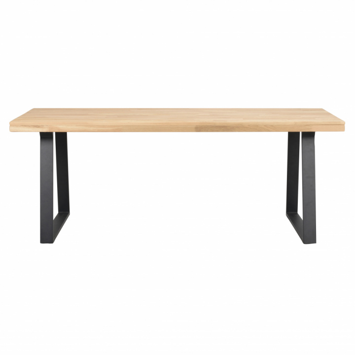 Eettafel \'Brooklyn\' 170x95cm - Natuurlijk/Zwart in de groep Meubels / Tafels / Eettafel bij Reforma (119836)