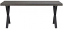 Eettafel \'Brooklyn\' 170x95cm - Donkerbruin/X-poot