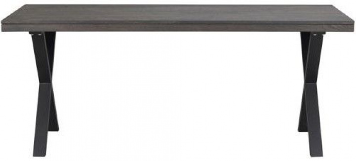 Eettafel \'Brooklyn\' 170x95cm - Donkerbruin/X-poot in de groep Meubels / Tafels / Eettafel bij Reforma (119837)