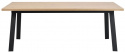 Eettafel \'Winnipeg\' 200x100cm - Witgeolied/ Zwart