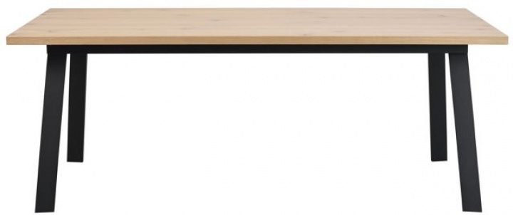 Eettafel \'Winnipeg\' 200x100cm - Witgeolied/ Zwart in de groep Meubels / Tafels bij Reforma (119840)