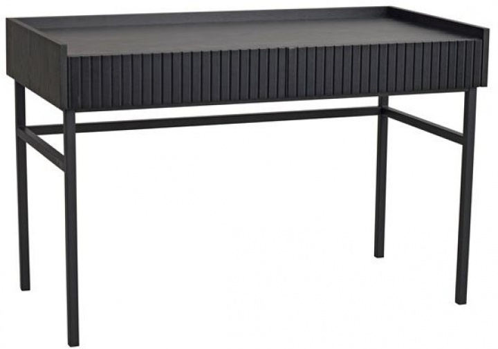 Bureau \'Halifax\' 120x61cm - Zwart in de groep Meubels / Tafels / Bureaus bij Reforma (119910)