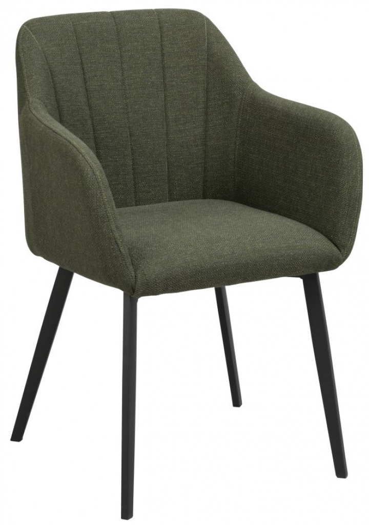 Armstoel \'Bolton\' - Groen/Zwart in de groep Meubels / Zitmeubels / Stoelen bij Reforma (119933)