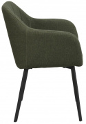 Armstoel \'Bolton\' - Groen/Zwart