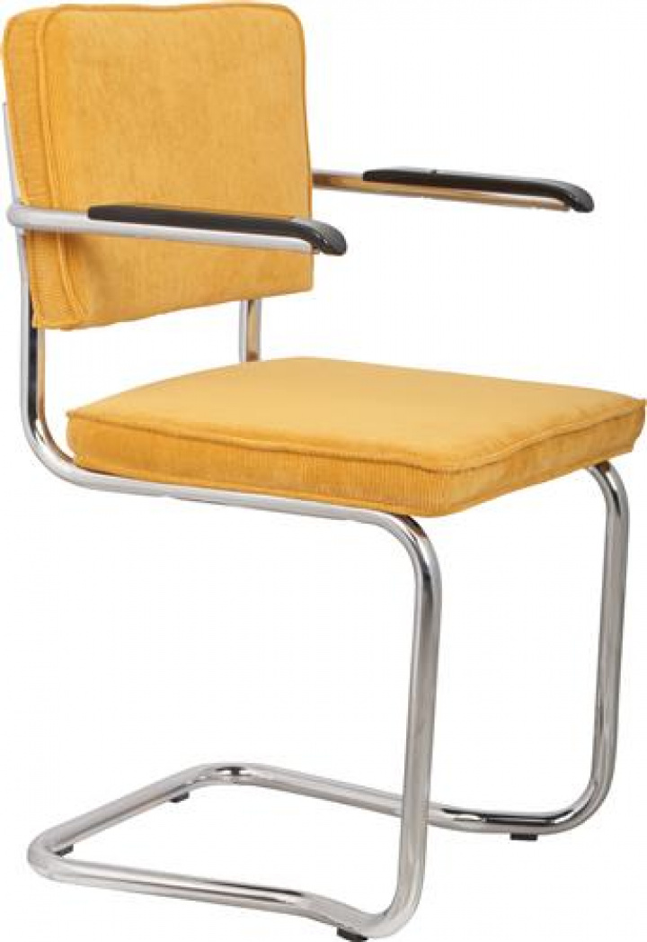 Stoel \'Ridge Kink\' - Lichtgeel in de groep Meubels / Zitmeubels / Stoelen bij Reforma (1200053)