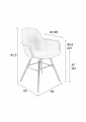 Fauteuil \'Albert\' - Lichtgrijs