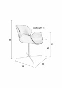 Fauteuil \'Nikki\' - Zwart