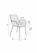 Fauteuil \'Brit\' - Donkergrijs