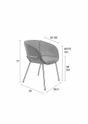 Fauteuil \'Feston\' - Zwart