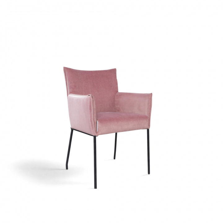 Fauteuil \'Dion\' - Velvet/Roze in de groep Meubels / Zitmeubels / Stoelen bij Reforma (1200180)