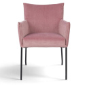 Fauteuil \'Dion\' - Velvet/Roze