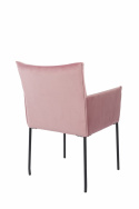 Fauteuil \'Dion\' - Velvet/Roze