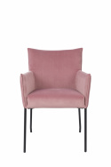 Fauteuil \'Dion\' - Velvet/Roze