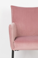 Fauteuil \'Dion\' - Velvet/Roze
