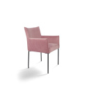 Fauteuil \'Dion\' - Velvet/Roze