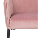 Fauteuil \'Dion\' - Velvet/Roze