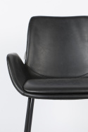 Stoel \'Brit\' - Leer/Zwart