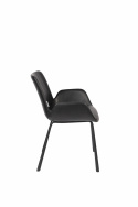 Stoel \'Brit\' - Leer/Zwart