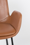 Stoel \'Brit\' - Leer/Bruin