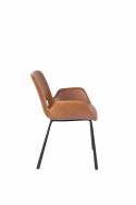 Stoel \'Brit\' - Leer/Bruin