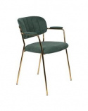 Stoel \'Jolien\' - Groen/Goud
