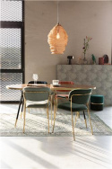 Stoel \'Jolien\' - Groen/Goud