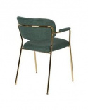 Stoel \'Jolien\' - Groen/Goud