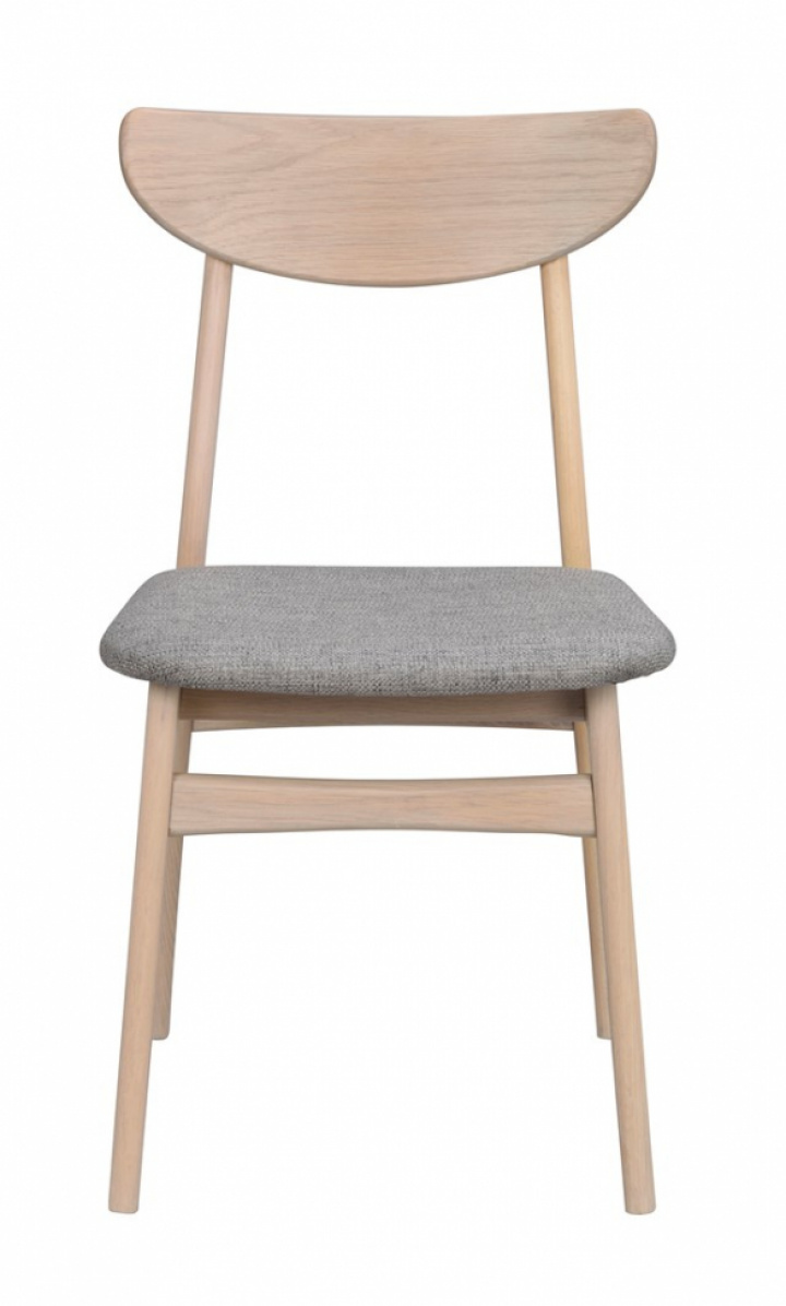 Stoel \'Rodham\' - Witgepigmenteerd/Lichtgrijs in de groep Meubels / Zitmeubels / Stoelen bij Reforma (120066)