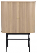 Kast \'Haddington\' - Witgepigmenteerd/Zwart