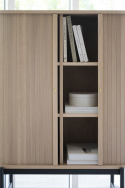 Kast \'Haddington\' - Witgepigmenteerd/Zwart