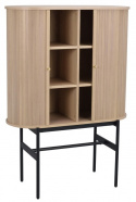 Kast \'Haddington\' - Witgepigmenteerd/Zwart