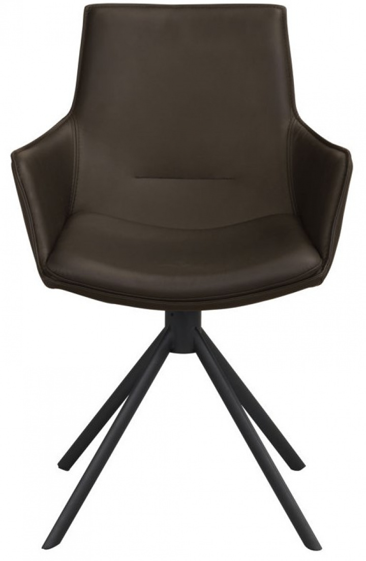 Fauteuil \'Lowell\' Draaiend - Bruin in de groep Meubels / Zitmeubels / Stoelen bij Reforma (120257)
