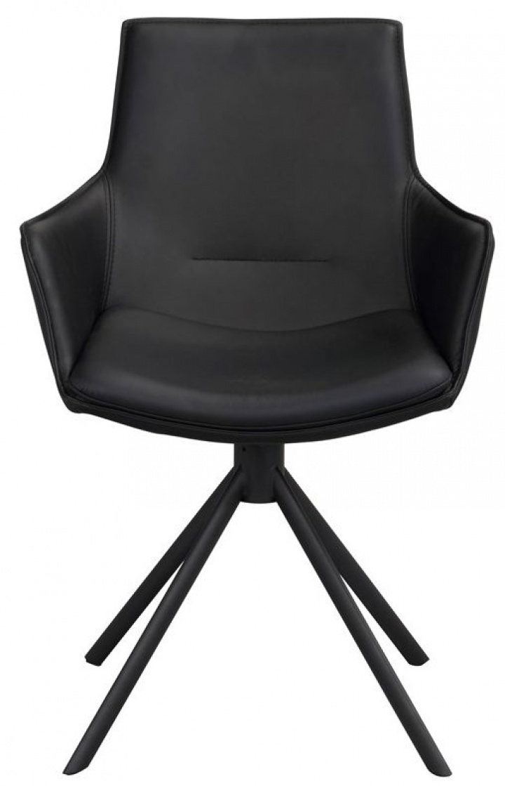 Fauteuil \'Lowell\' Draaiend - Zwart in de groep Meubels / Zitmeubels / Stoelen bij Reforma (120261)