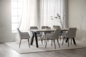 Eettafel \'Carradale\' 220x100cm - Witgepigmenteerd/V-poot