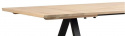 Eettafel \'Carradale\' 220x100cm - Witgepigmenteerd/V-poot
