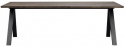 Eettafel \'Carradale\' 220x100cm - Bruin/V-poot