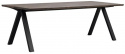 Eettafel \'Carradale\' 220x100cm - Bruin/V-poot