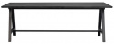 Eettafel \'Carradale\' 220x100cm - Zwart/A-poot