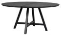 Eettafel \'Carradale\' Rond 150cm - Zwart/X-poot